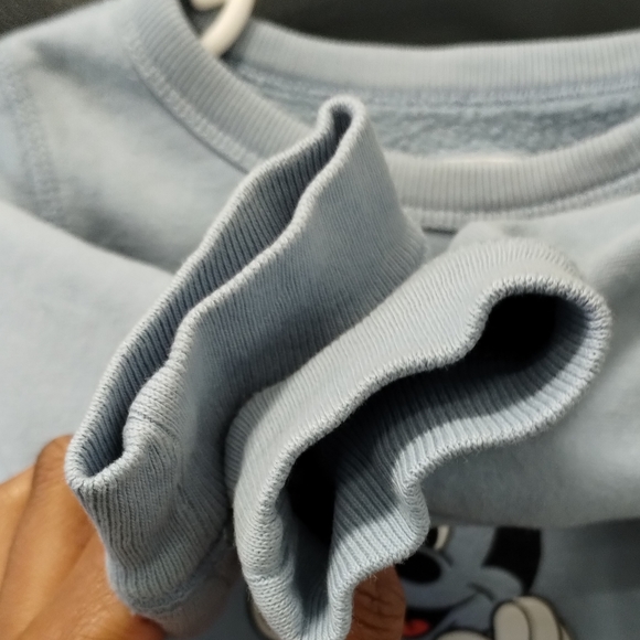 -Baby Gap Mickey Mouse Blue Long sleeve pullover sweater sz 18-24 Months Baby - Picture 5 of 14